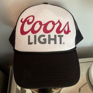 Coors Light Snap back mesh trucker style adjustable cap hat baseball